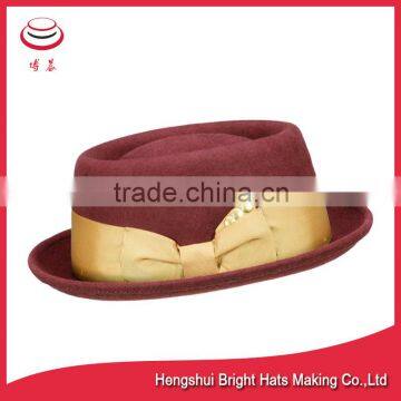 2016 Fall/Winter Wool Felt Porkpie Hat