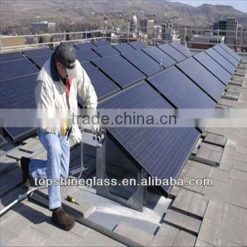 Low iron glass for solar collector