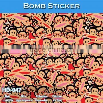 HD-047 Hot Sales Good Printing Quality Car Decoration Sticker Bomb Film