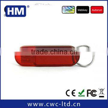 plastic usb stick with keychain