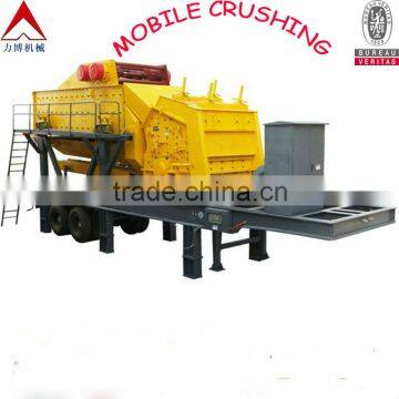 2013 high quality advanced production line mobile crushing and screening plant