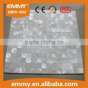 China pure white herringbone MOP mosaic tile river shell mosaic