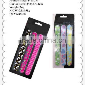 Fashion EVA Nail Buffer Manicure Set in the Blister Card