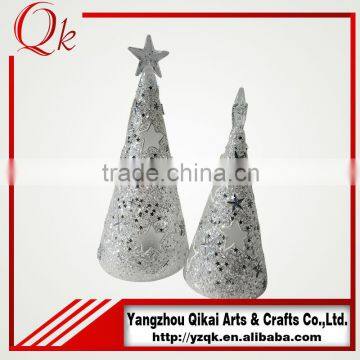 2016 new style glass christmas tree with led light for europe and US market