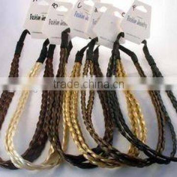 elastic hair bands double braided