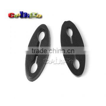 1/8"(4mm) 2 Holes Flat Soft Sliding Pointed Oval Cord Lock Stopper For Shoelace Paracord Backpack #FLS104