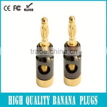 Banana socket and plug black / red china 2014