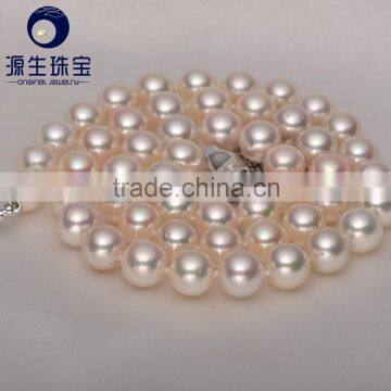 akoya pearls aaa white strand beautiful decoration natural pearl strand for whoesale