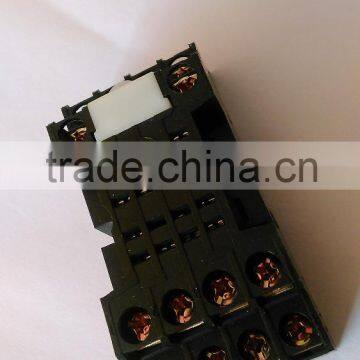 Kontron 12A 4C contact din rail PYF14.5AE with clip relay socket
