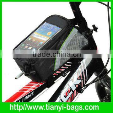 Bicycle sports frame bag front tube bag