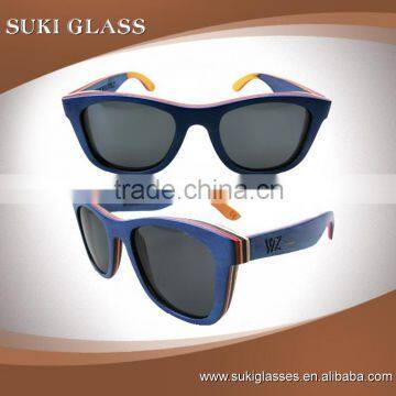 2016 OEM Bamboo Wood Sunglasses Polarized Lens Optical Attribute Sunglasses photo-3