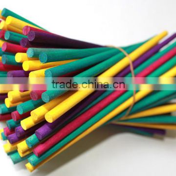 birch wood colored round sticks for kids diy toy