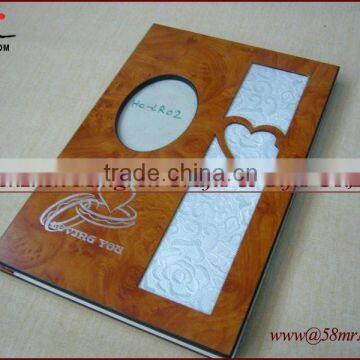 2013 Nice Custom Digital Wedding Wood Photo Album Cover,Wooden Photo Album Book Cover