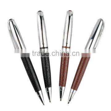 Unique Design Promotion Gifts Leather Metal Pen