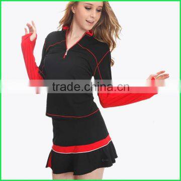 Sexy fashion women Volleyball Jersey or Tennis Wear and Badminton Jersey suit with factory prices made in China