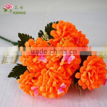 Artrificial Mum Ball With Butterfly Edge Curl Chrysanthemum Flower photo-3