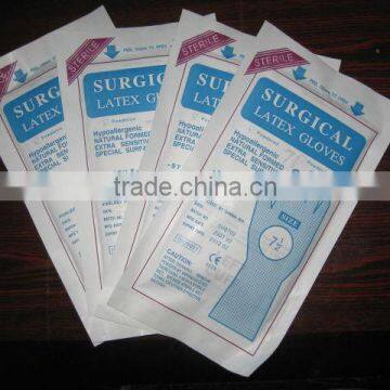 sterile latex surgical gloves