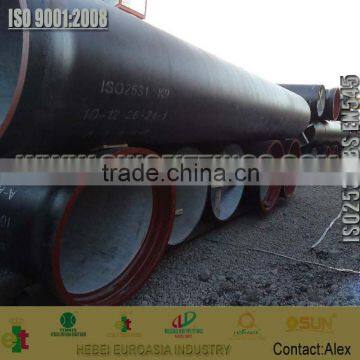 6m length casted ductile iron pipe