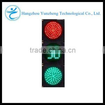 300mm red and green round and countdown led traffic light