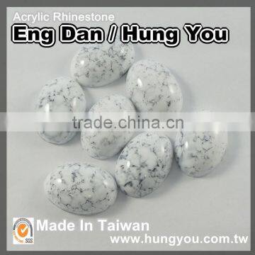 Oval Shaped Semi-Precious Stone With Spray For Bag photo-3