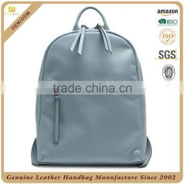 Guangzhou OEM factory custom leather backpack, lady leather backpack, fancy fashion backpack leather women