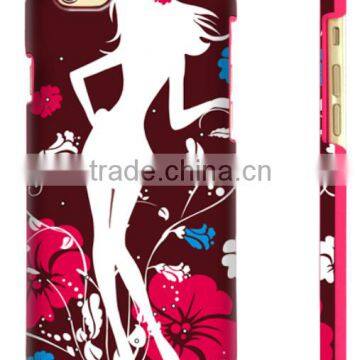 Girl phone case fashion case IML technology decoration TPU plastic phone case for iphone 6/6s