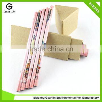 Wholesale Pink Cartoon Logo Customised hb Pencils photo-5
