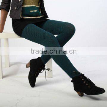 2013 lady winter fashion wool tights leggings plain jacquard