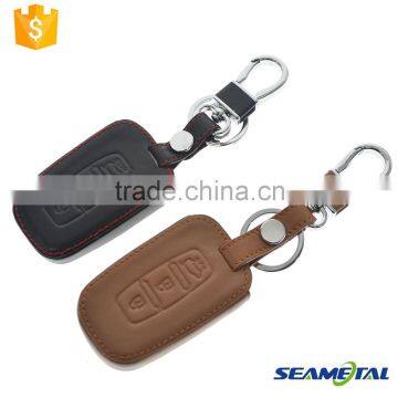 Car Leather Key Cover Case 3 button Smart For Hyundai Elantra Avante IX35 Tucson