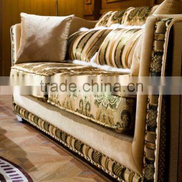 Classical Antique Fabric Luxury Italian Sofa Set AL171