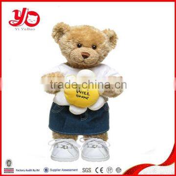 Manufacturer of Youth Olympic Games Mascot, custom cute plush toy bear