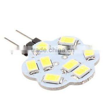 G4 4.5W 9x5630 SMD 400-430LM 6000-6500K Natural White Light Lotus Shaped LED Spot Bulb (12V)