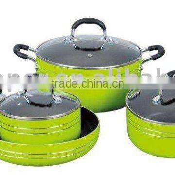 7 pcs aluminum cookware set