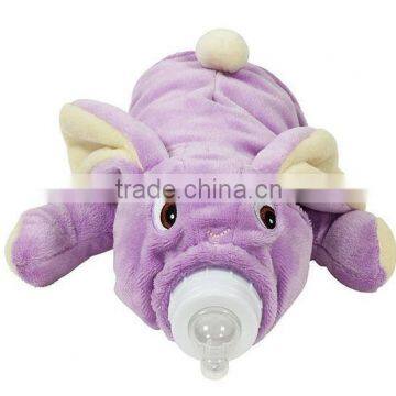 Hot Water Bottle Animal Plush Cover,Plush Baby Milk Bottle Cover,Custom Plush Cow Hot Water Bottle Cover photo-5