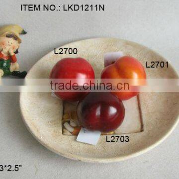 2013Artificial Fake Fruits 3*2.5 Inch Artificial Polyfoam Plum House Decoration