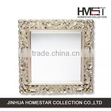 Factory sale fashion style antique square shape wall hanging mirror