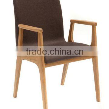 Solid wood frame restaurant upholstered chair HDAC1053