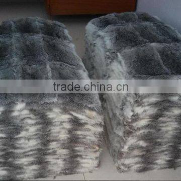 Natural Rabbit Plate / Fur Blanket Rabbit Fur Plate