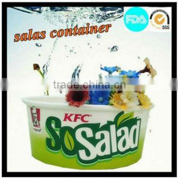 Salad Container With Printed Logo(FSC,SGS,FDA)