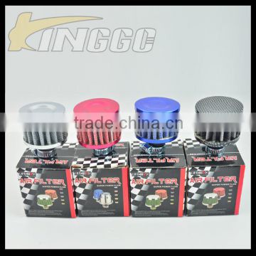 High Quality Universal 12MM Small Air Filter For Racing Car