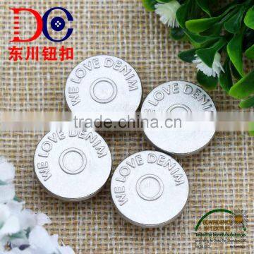 Fashion Custom Logo Metal Brass Jeans Rivets Buttons for Jeans photo-4