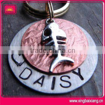 hot sell heavy-duty 3D fish shaped dog tag