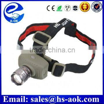 A-OK Linterna frontal LED Headlamp 5000 Lumens Head lamp T6 3 LED Headlight head torch flashlight