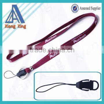 Custom fashion tube lanyard with button wholesale