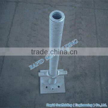 Steel Hot dip galvanized Cuplock scaffolding system Base Jack