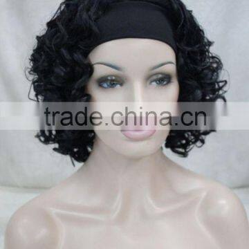 Best Quality on Line Trading Braided Style Ombre Tights Instock All Synthetic Color Kinky Curly Headband Wigs photo-2