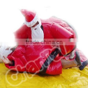 2016 Hot sales kids and child's costume de sumo santa air sumo sumo gonflable