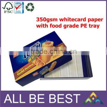 china quality corrugated paper box food grade PE tray