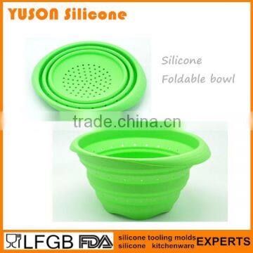 Food Grade BPA Free Silicone Collapsible Strainer photo-5