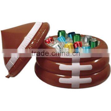 inflatable football cooler with lid,inflatable large ice bucket cooler